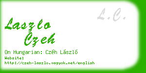 laszlo czeh business card