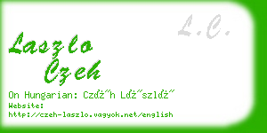 laszlo czeh business card